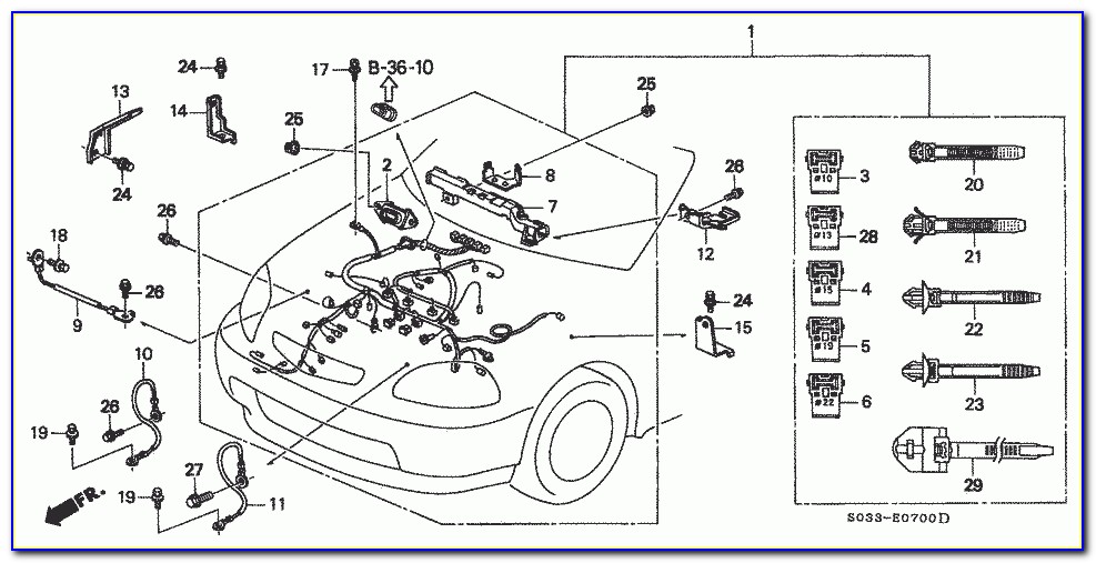 1998 Honda Civic Engine Harness Diagram