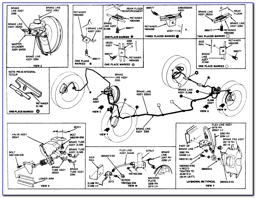 1999 Ford Explorer Brake Line Diagram