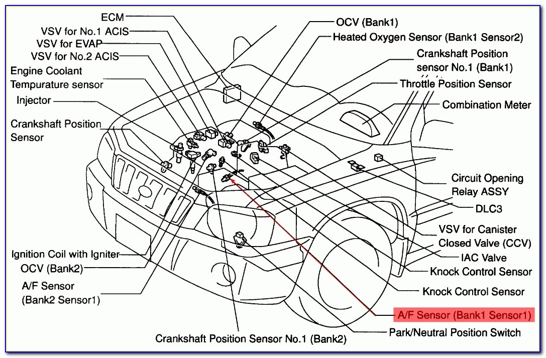 1999 Toyota Camry Le Engine Diagram
