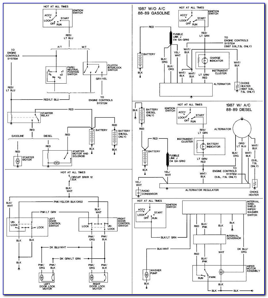 2000 7.3 Powerstroke Glow Plug Relay Wiring Diagram
