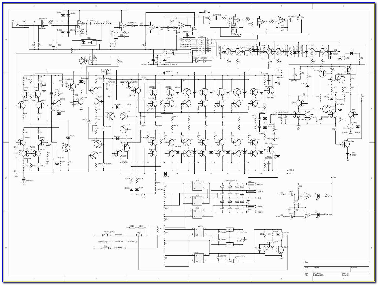 2000w Power Amplifier Circuit Diagram Datasheet Pdf