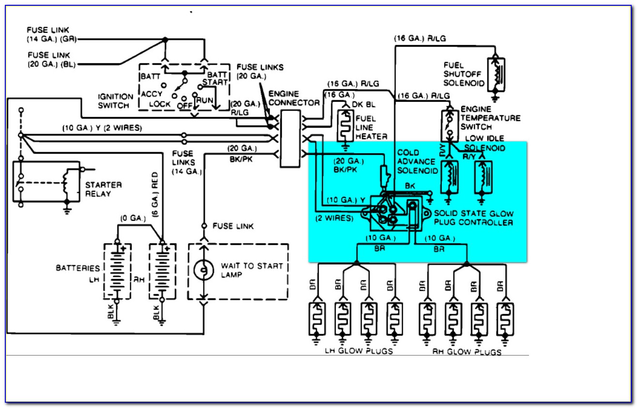 2001 7.3 Powerstroke Glow Plug Relay Wiring Diagram
