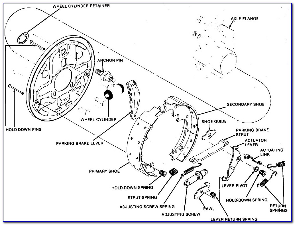 2001 Ford Taurus Drum Brake Diagram