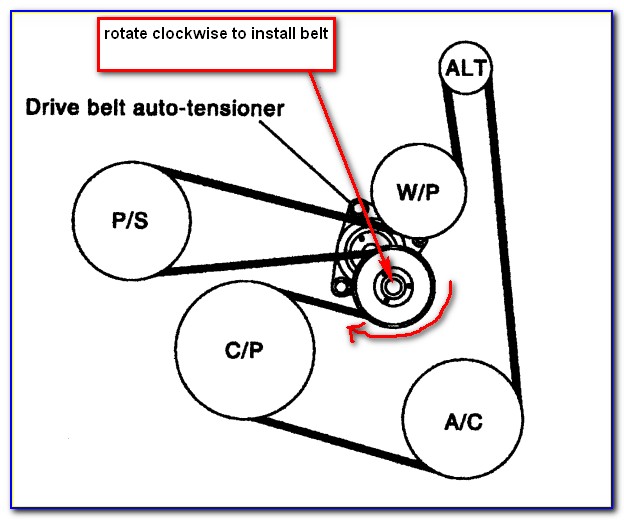 2002 Nissan Altima 3.5 Serpentine Belt Diagram