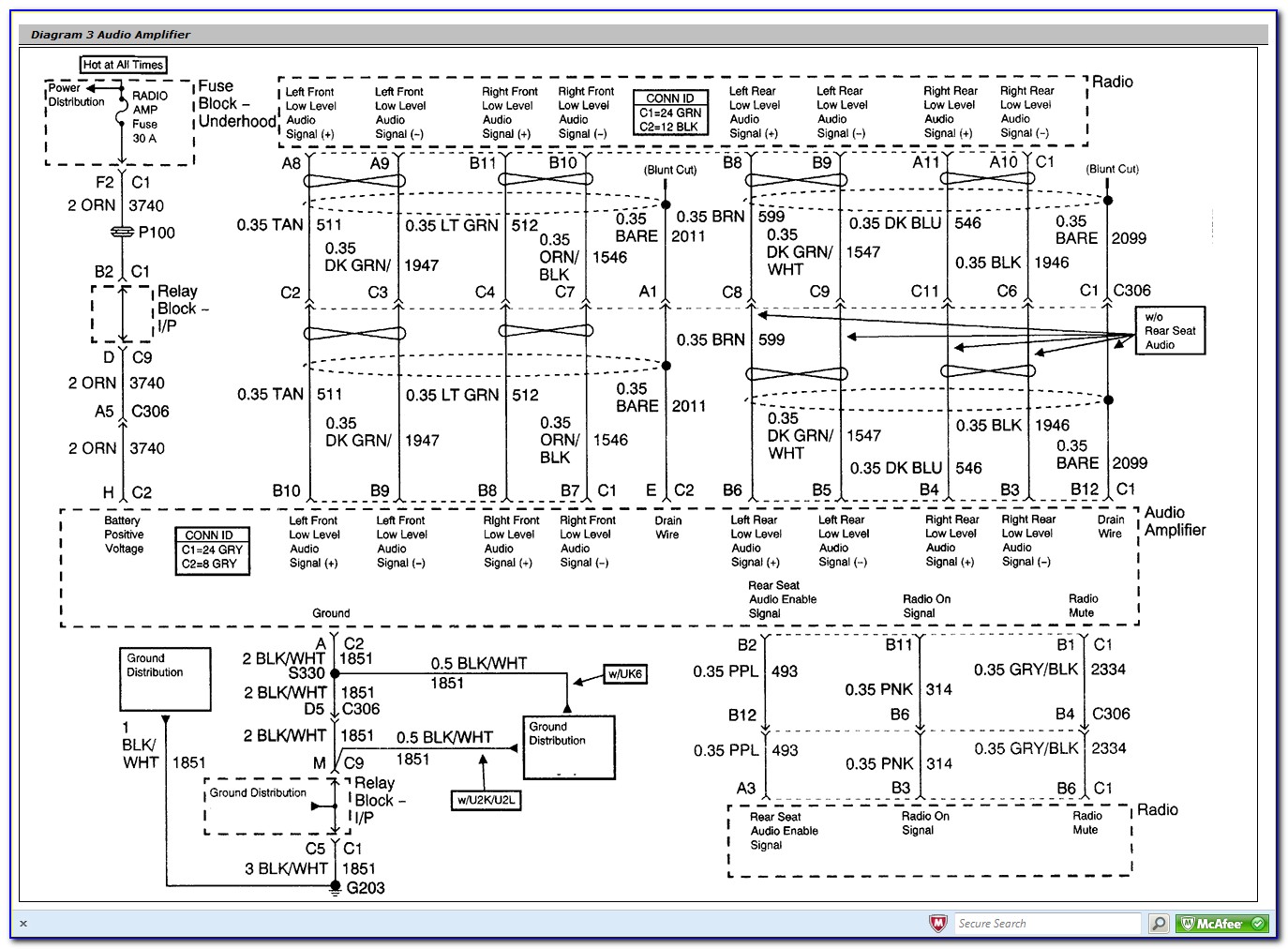 2003 Gmc Sierra 2500hd Radio Wiring Diagram