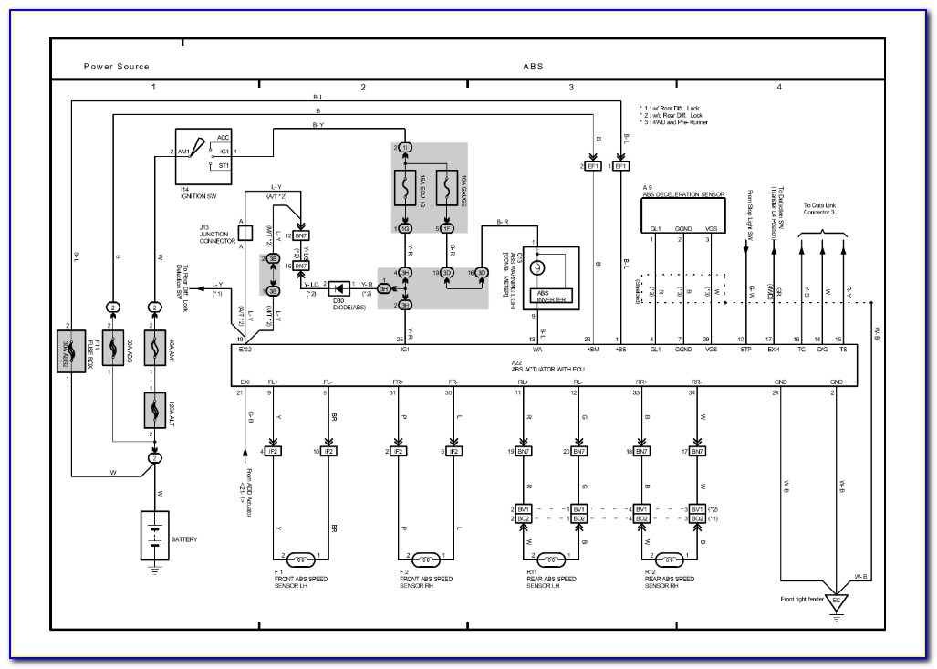 2003 Toyota Tacoma Electrical Wiring Diagram