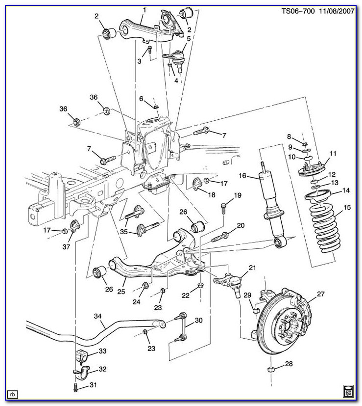 2005 Chevy Colorado Front Suspension Diagram