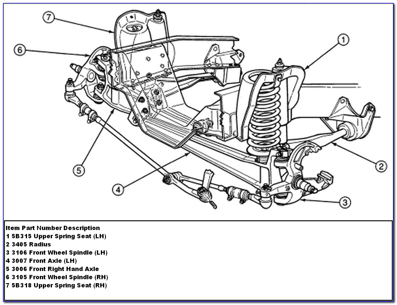 2005 Ford F350 Front End Diagram
