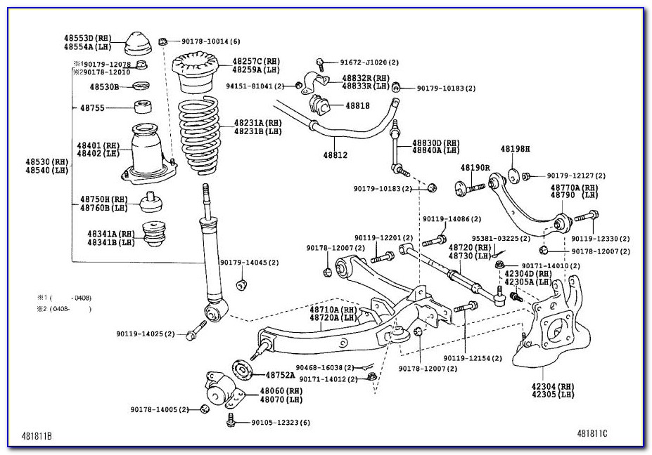2006 Scion Tc Suspension Diagram