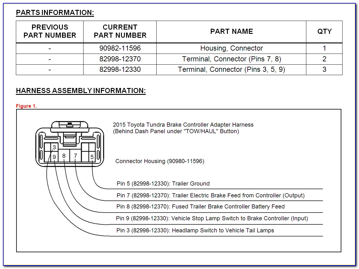 2013 Toyota Tundra Brake Controller Wiring Diagram
