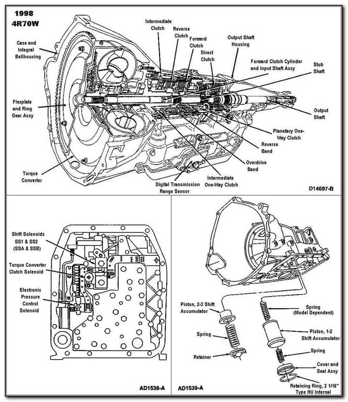 4r70w Transmission Valve Body Diagram