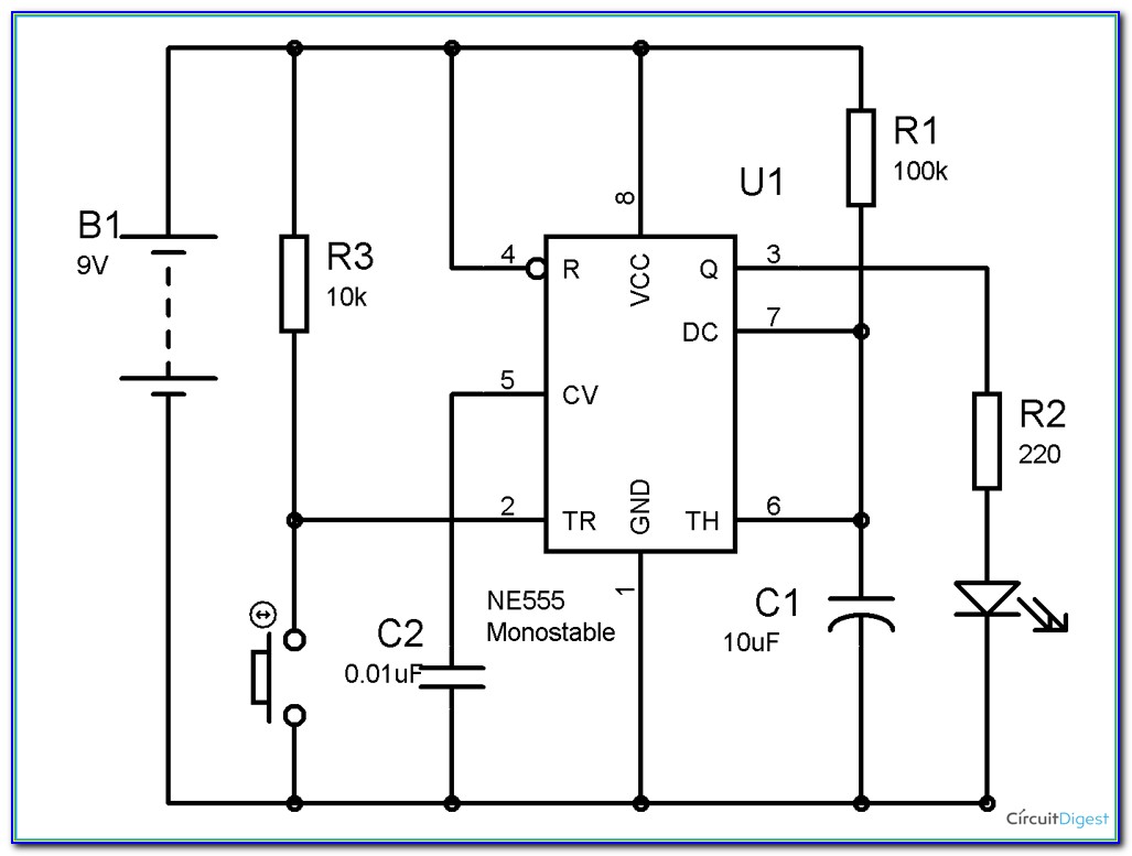 555 Timer Circuit Diagram Project