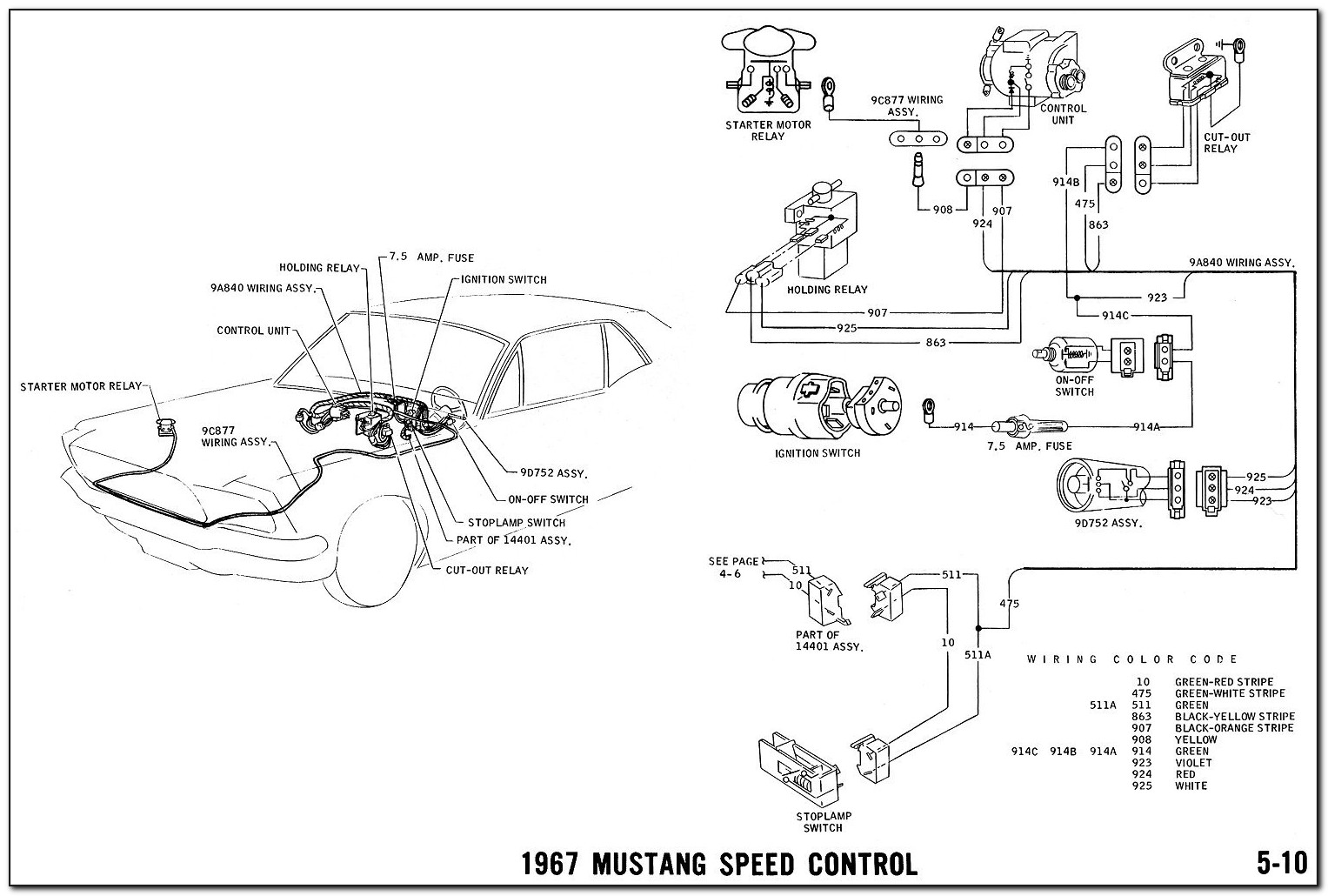 67 Mustang Dash Wiring Diagram