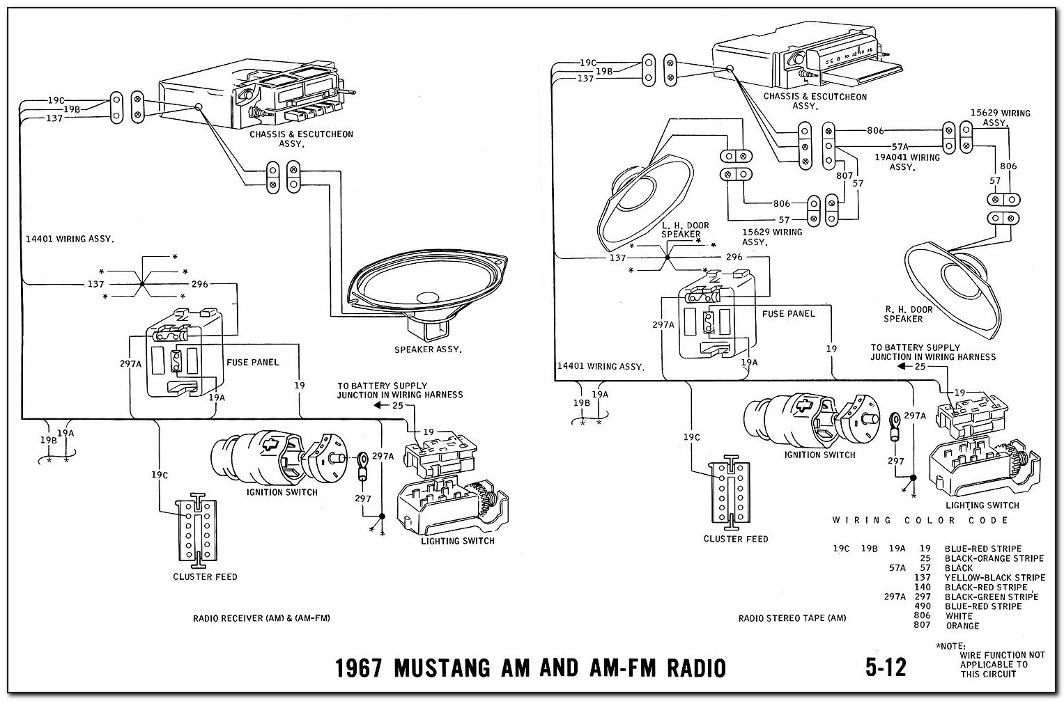 67 Mustang Radio Wiring Diagram