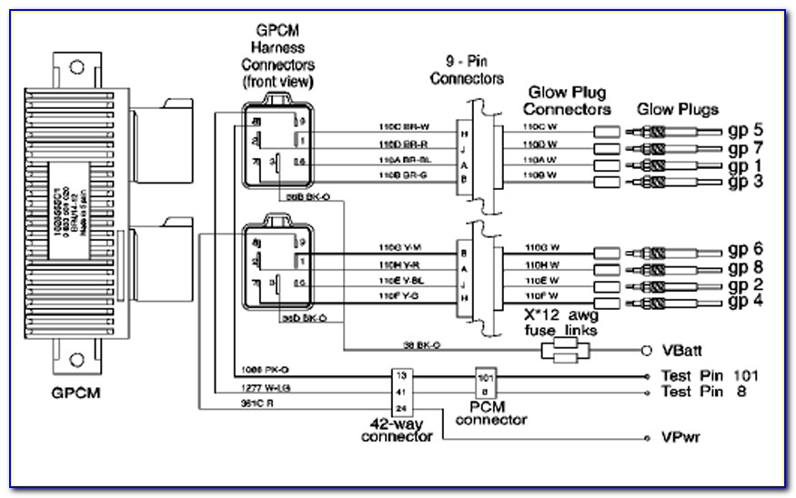 7.3 Powerstroke Glow Plug Wiring Diagram