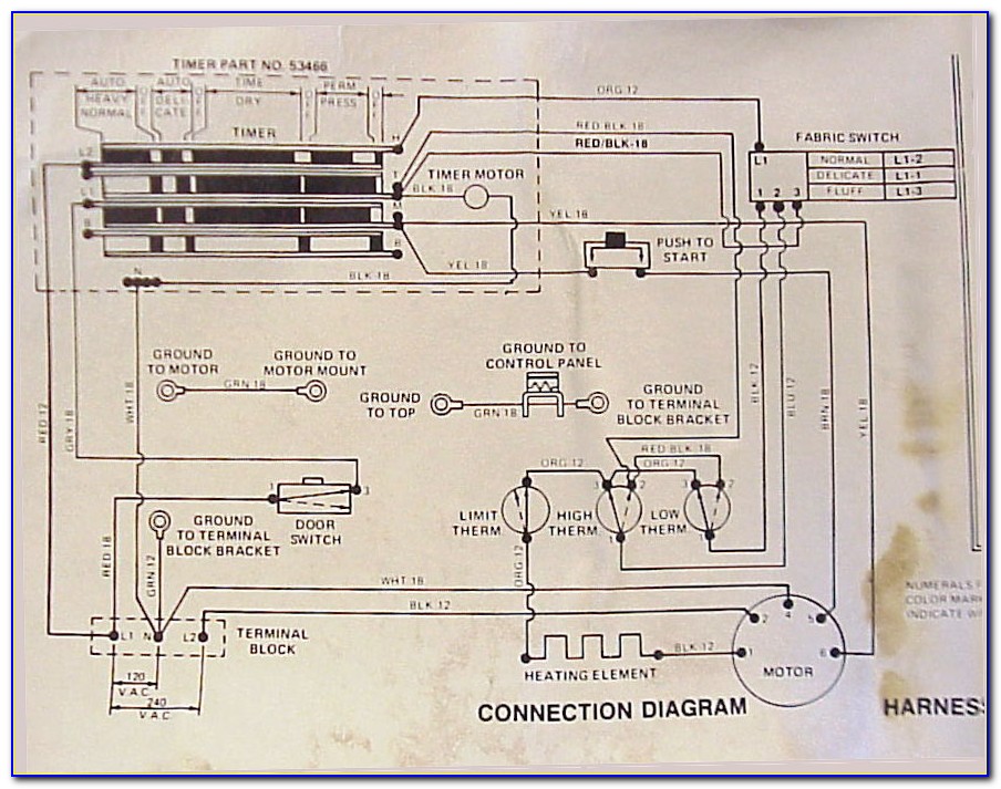 Amana Dryer Ned4655ew1 Wiring Diagram