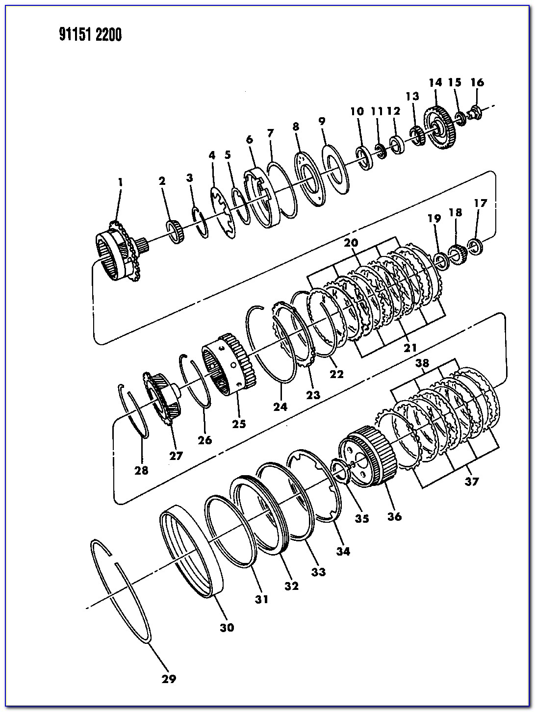 Brinn Transmission Parts Diagram