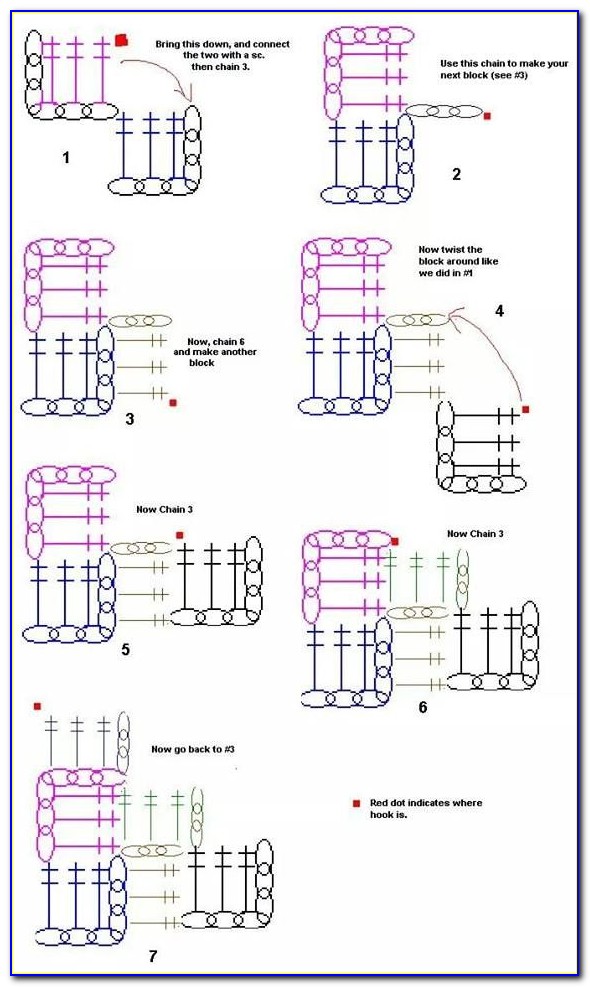 C2c Crochet Pattern Diagram