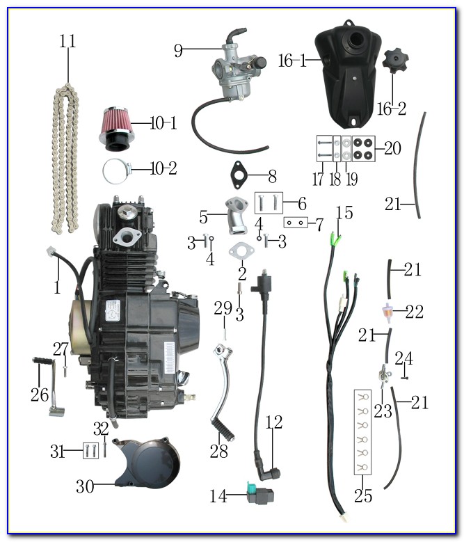 Coolster 125 Engine Diagram
