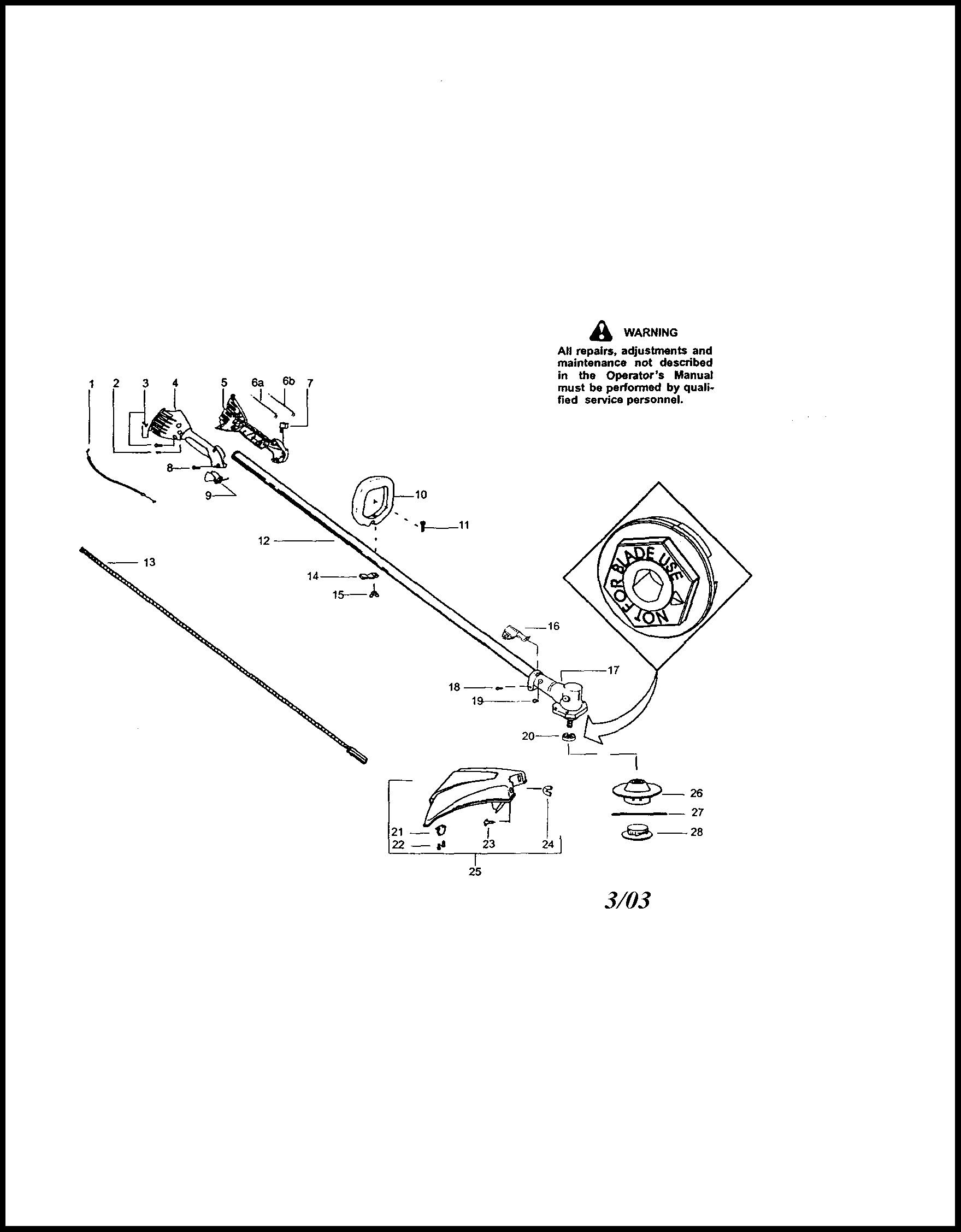 Craftsman Electric Weed Eater Parts Diagram