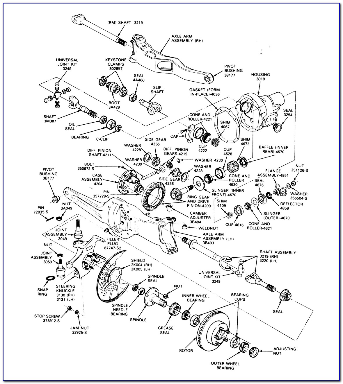 Dana 35 Differential Parts Diagram
