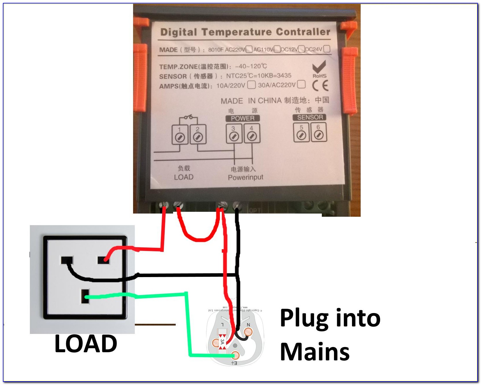 Digital Temperature Controller Circuit Diagram
