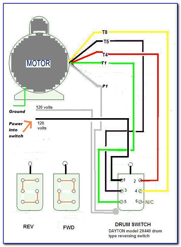 Drum Switch Wiring Single Phase