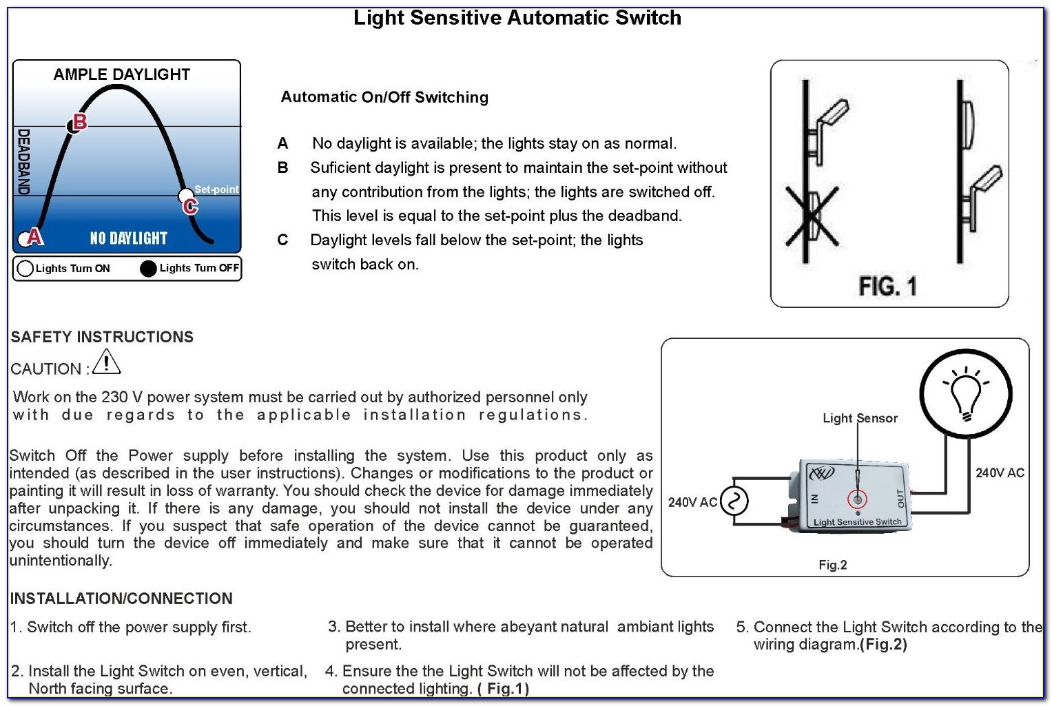 Dusk To Dawn Light Sensor Wiring Diagram