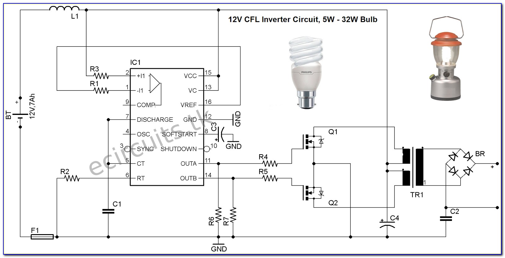 Emergency Lighting Inverter Wiring Diagram