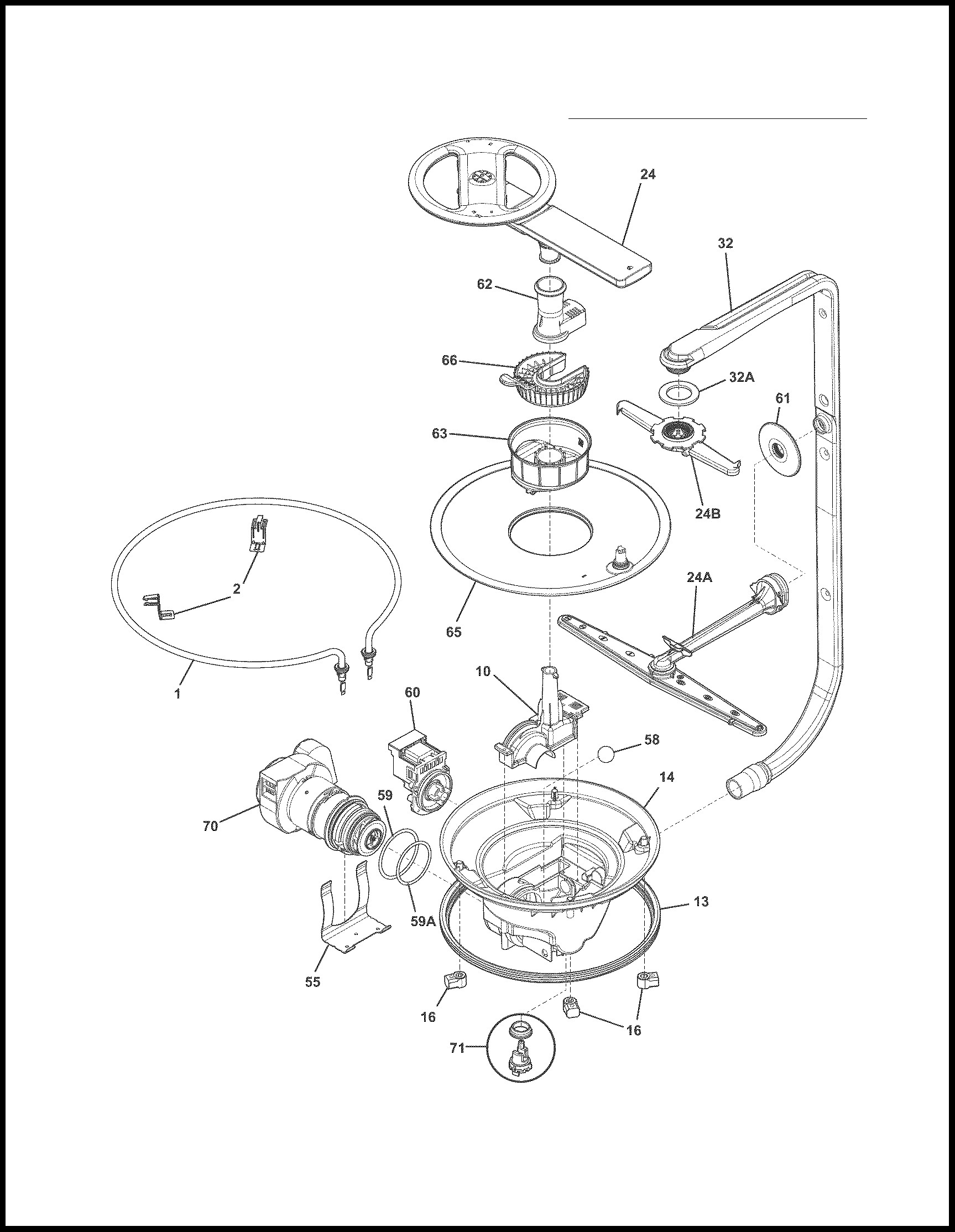 Frigidaire Dishwasher Parts Diagram
