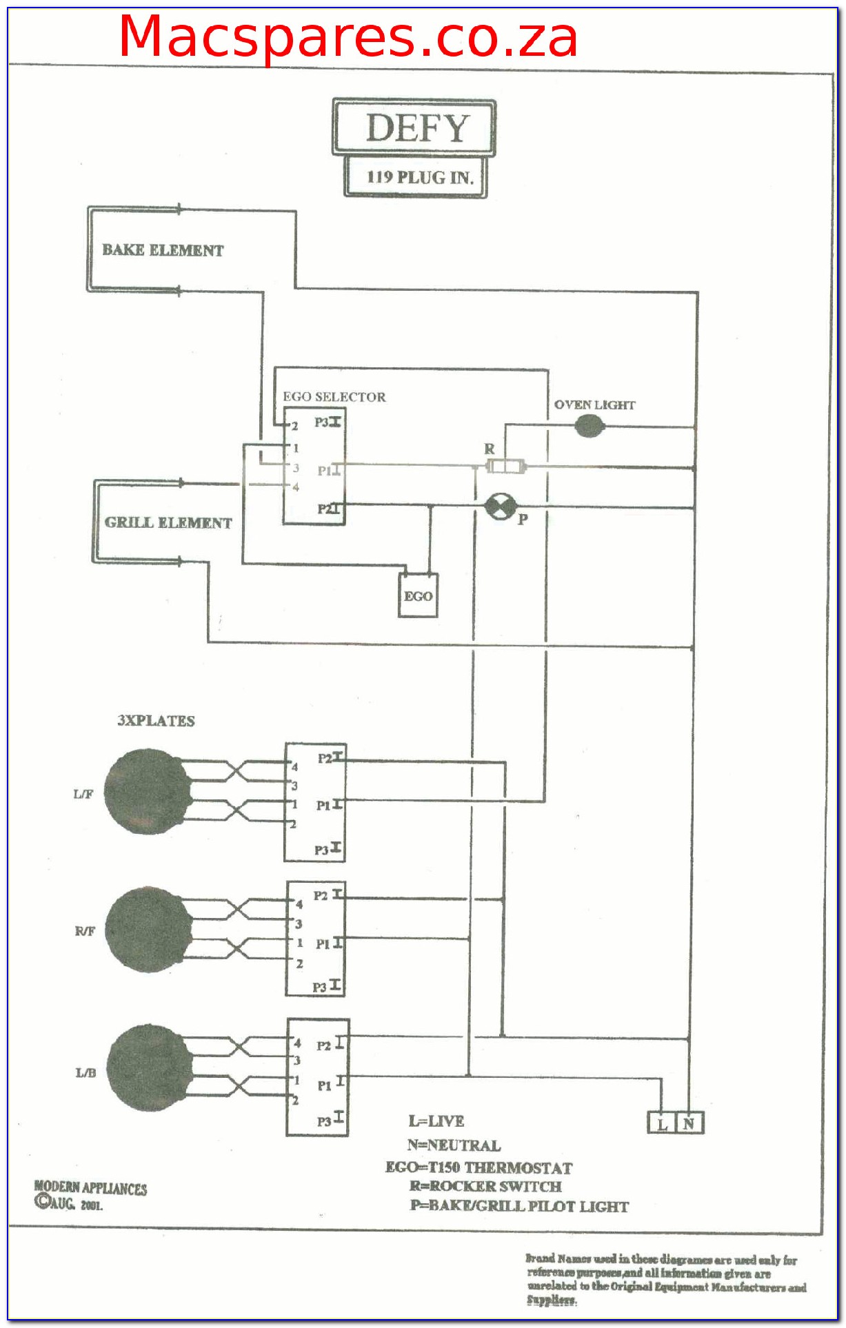 Frigidaire Gas Stove Wiring Diagram