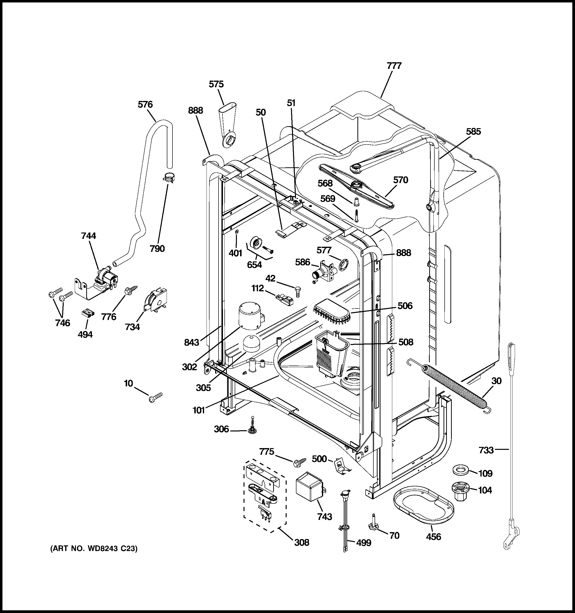 Ge Dishwasher Schematic Diagram