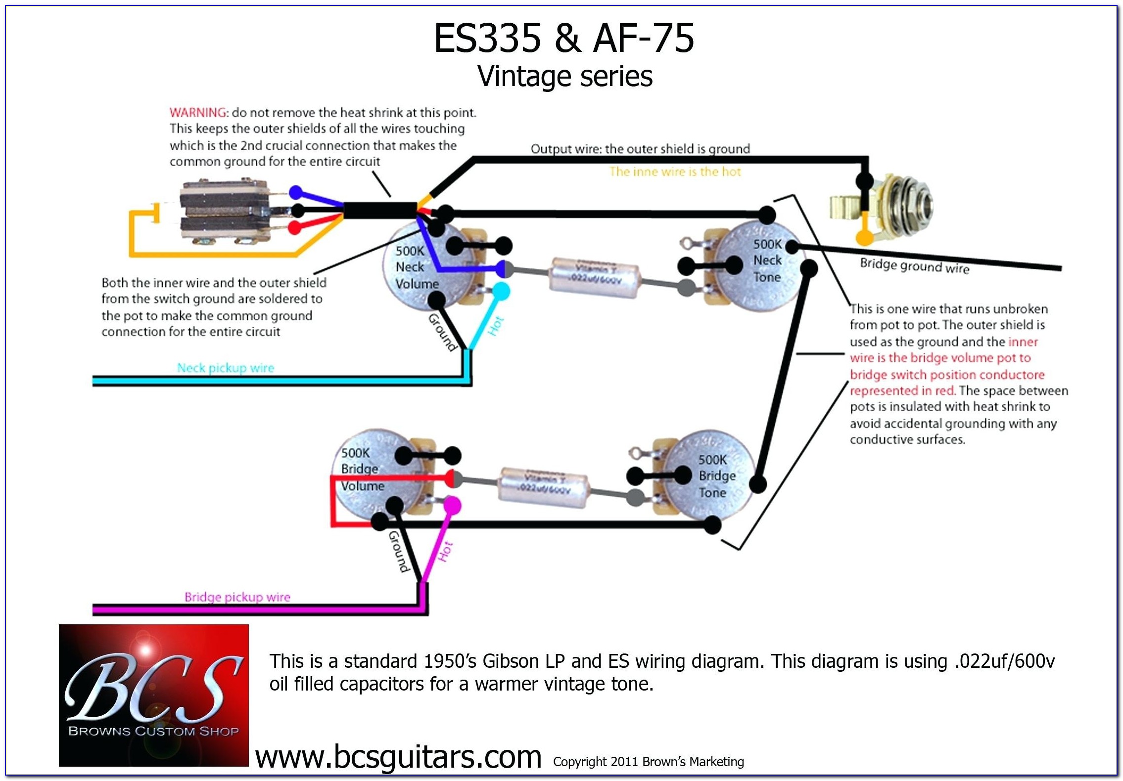 Gibson 57 Classic Wiring Diagram