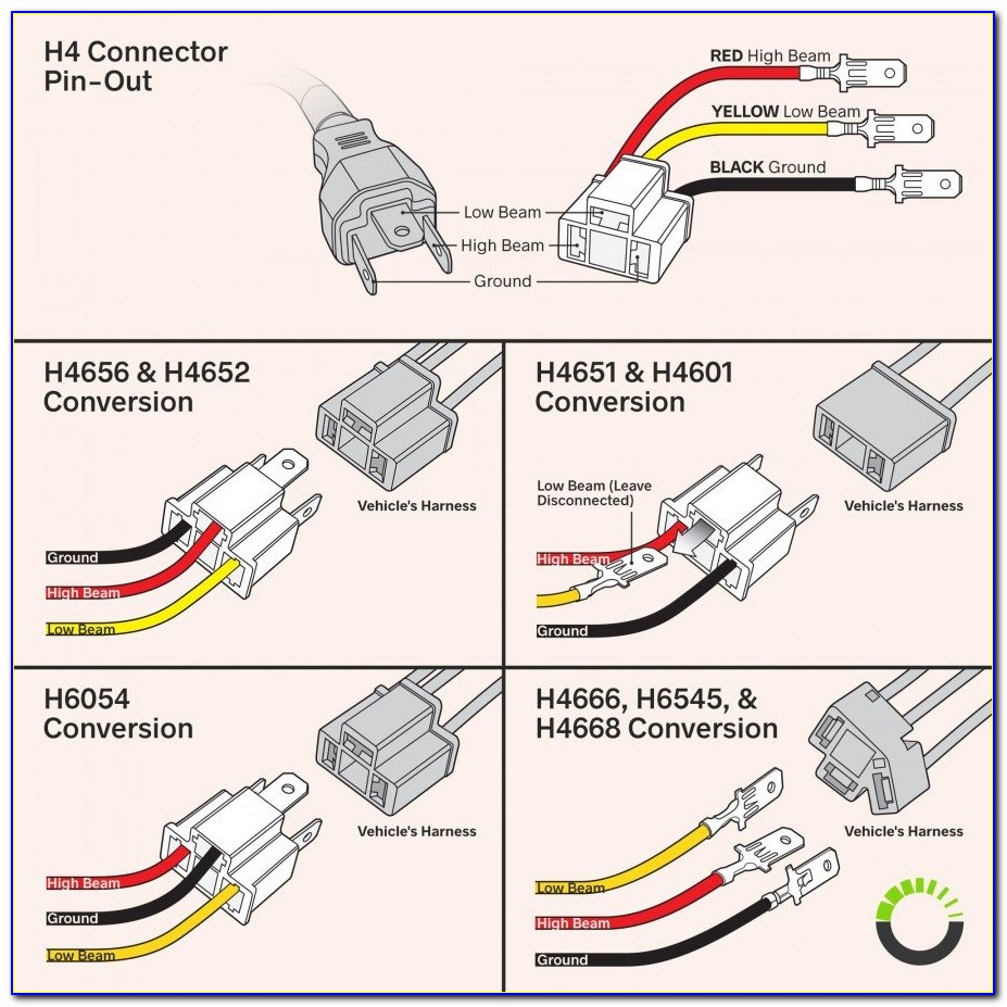 H4 Headlight Connector Pinout