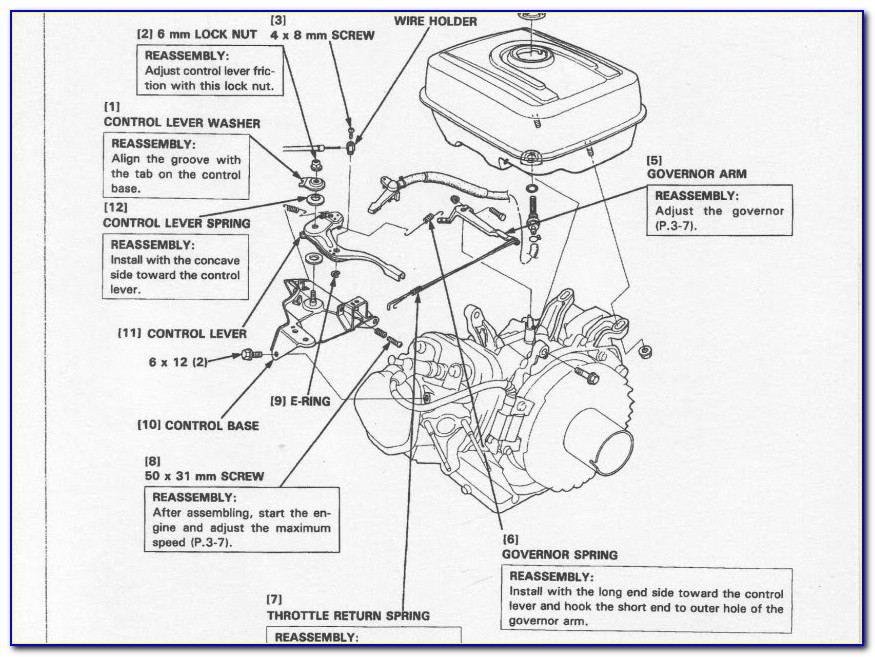 Honda Gx160 Throttle Diagram