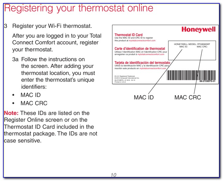 Honeywell Thermostat Diagram Wiring