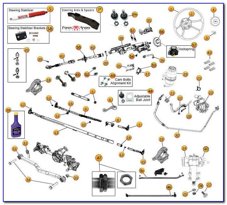 Jeep Jk Steering Components Diagram