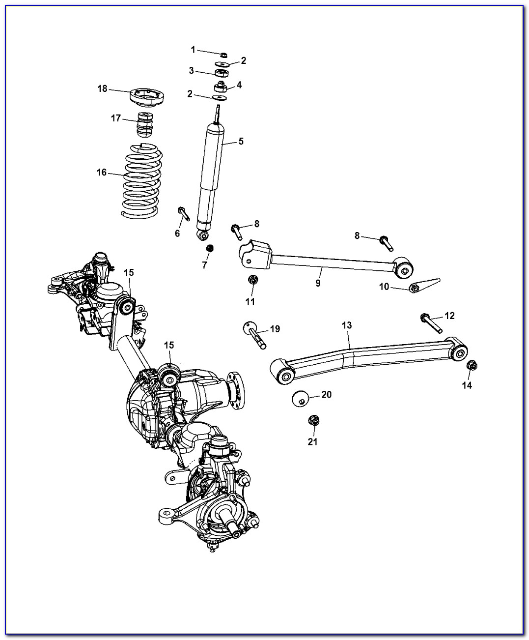 Jeep Wrangler Front End Parts Diagram