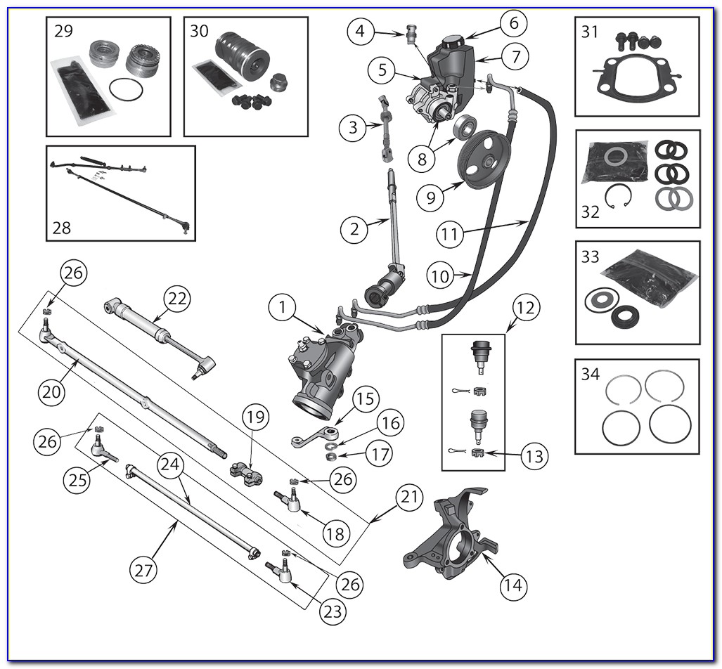 Jeep Yj Steering Column Assembly