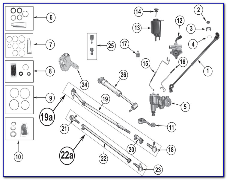 Jeep Yj Steering Parts Diagram