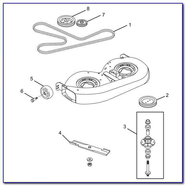 John Deere La120 Mower Deck Belt Diagram