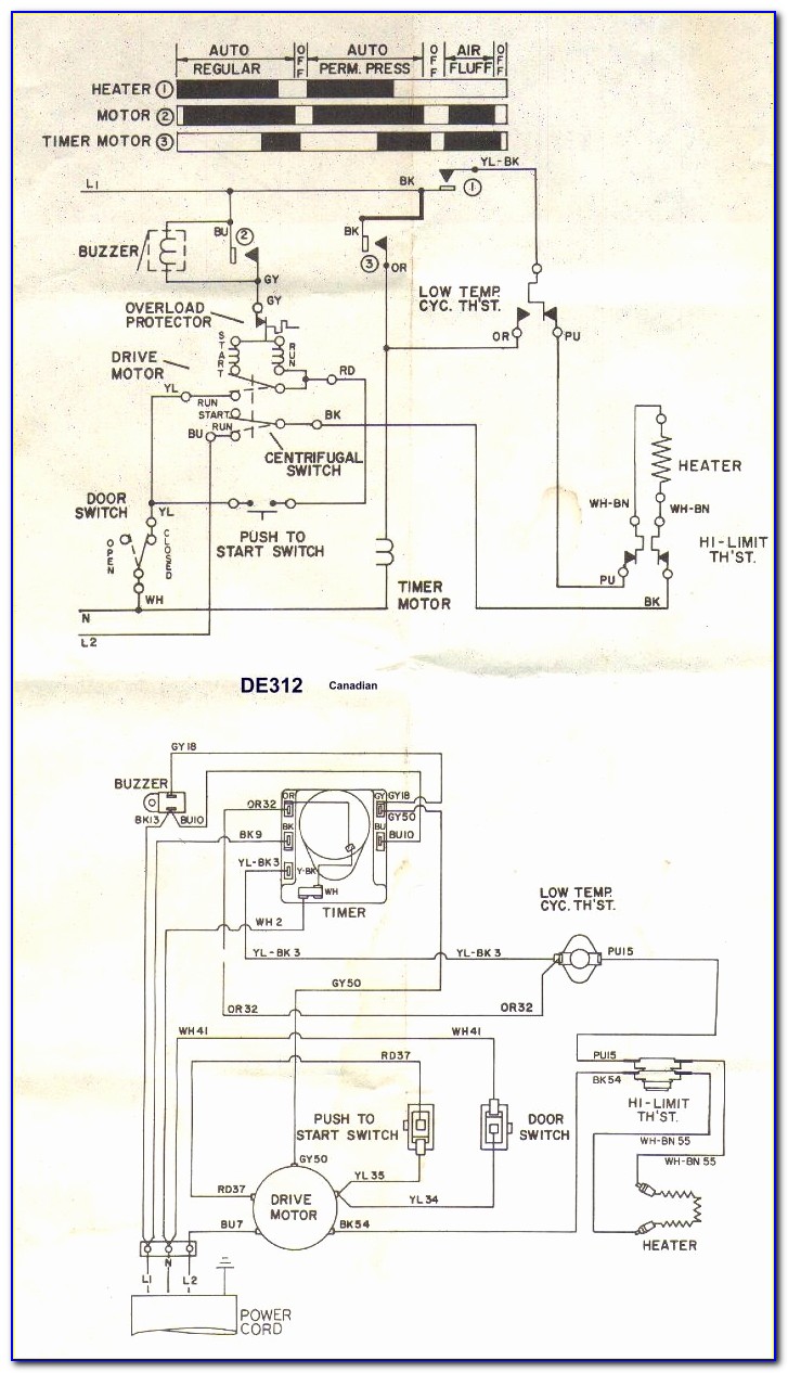 Kenmore Dryer Model 110 Wiring Diagram