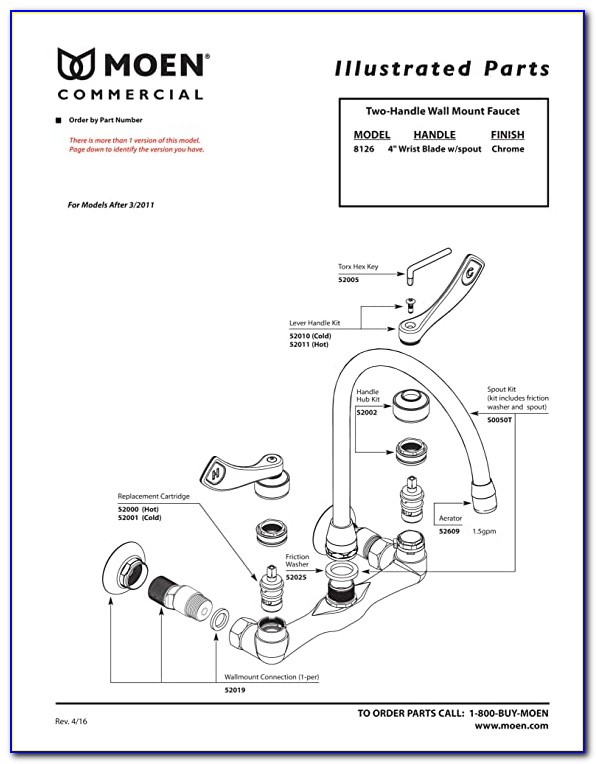Kohler Faucet A112 181 Diagram