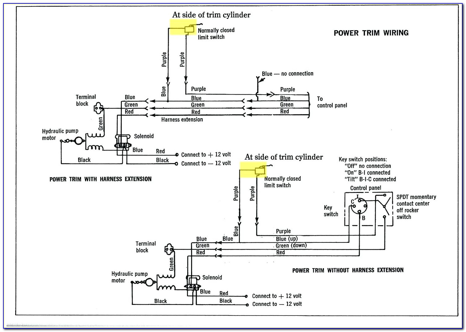 Mariner Tilt Trim Wiring Diagram