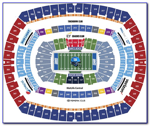 Metlife Stadium Seating Chart Section 129