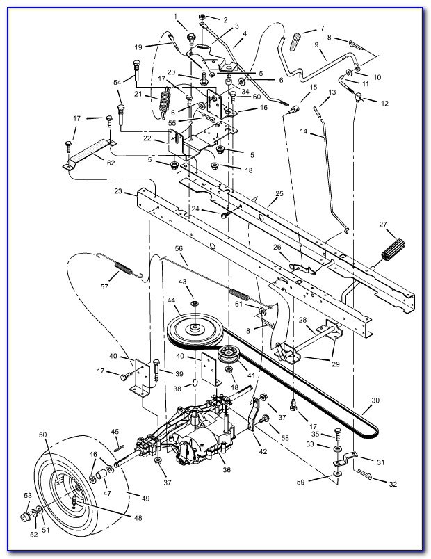 Murray Lawn Mower Drive Belt Diagram 46 Inch