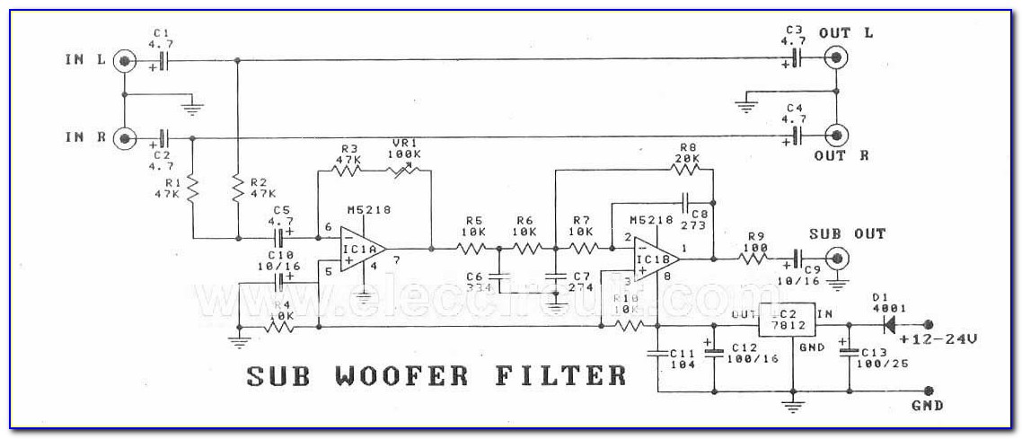 Ne5532 Subwoofer Filter Circuit Diagram