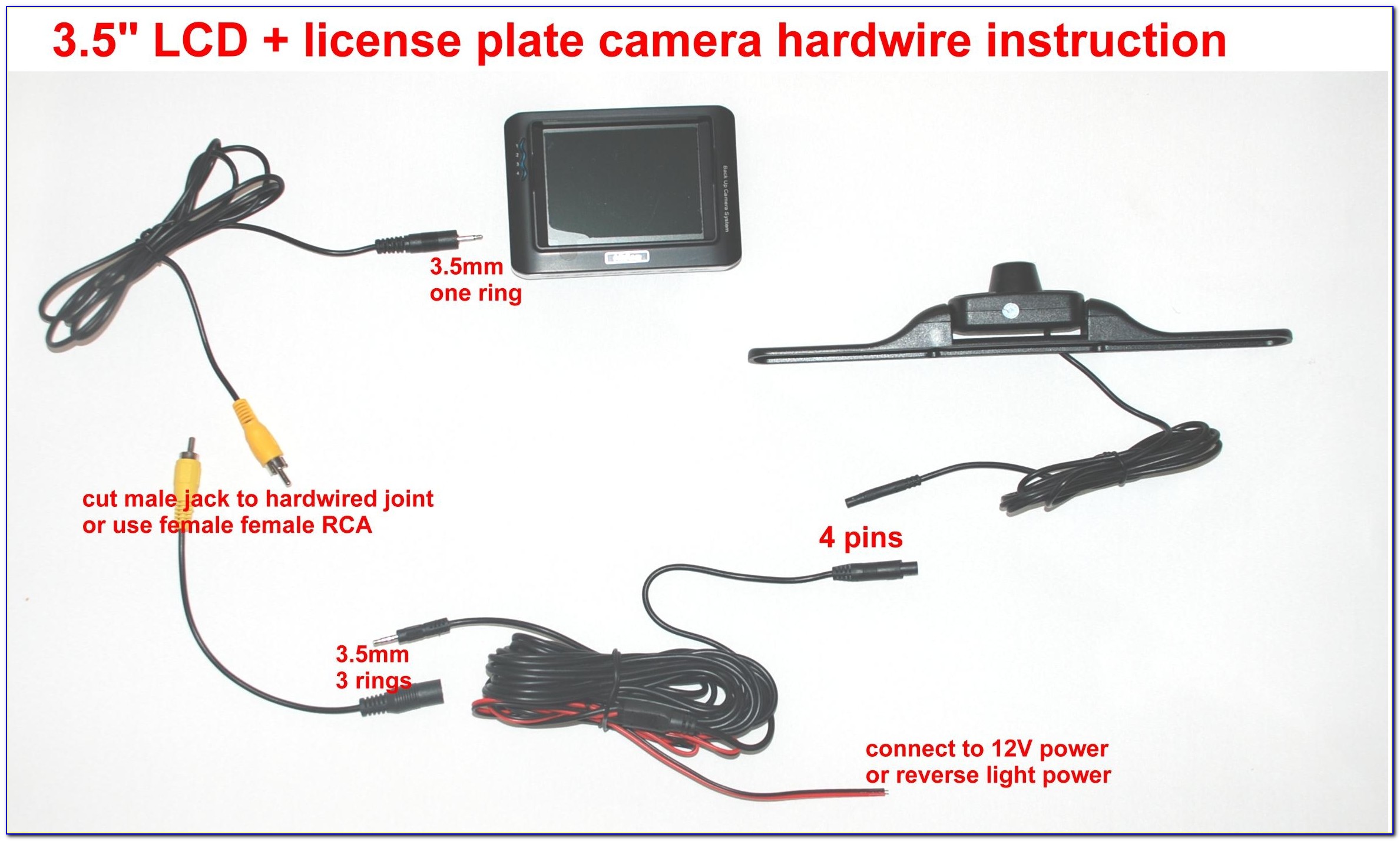 Peak Backup Camera Wiring Diagram