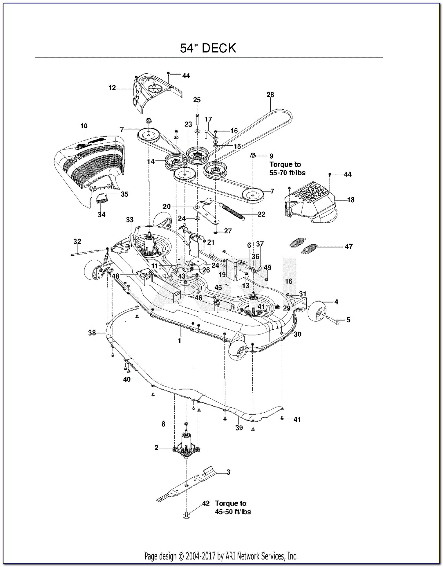 Poulan Pro 38 Deck Belt Diagram