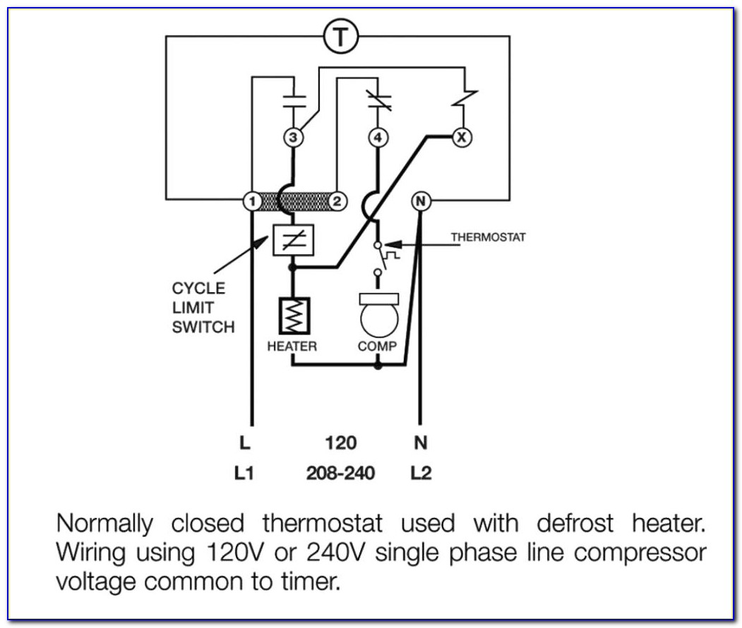 Refrigerator Defrost Timer Wiring Diagram